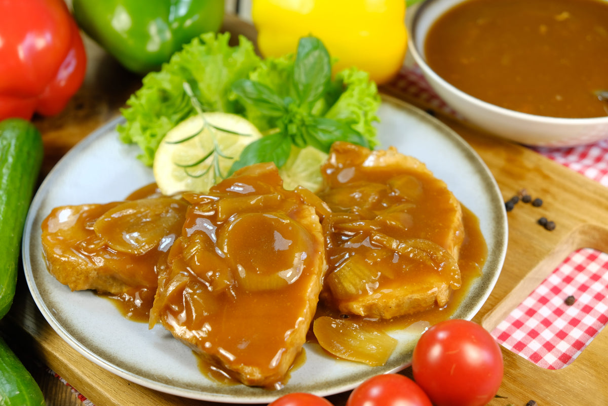 Schnitzel &amp;quot;Zwiebelsoße&amp;quot; 550g (MHD: 23.01.2026) – Rhöni-Shop