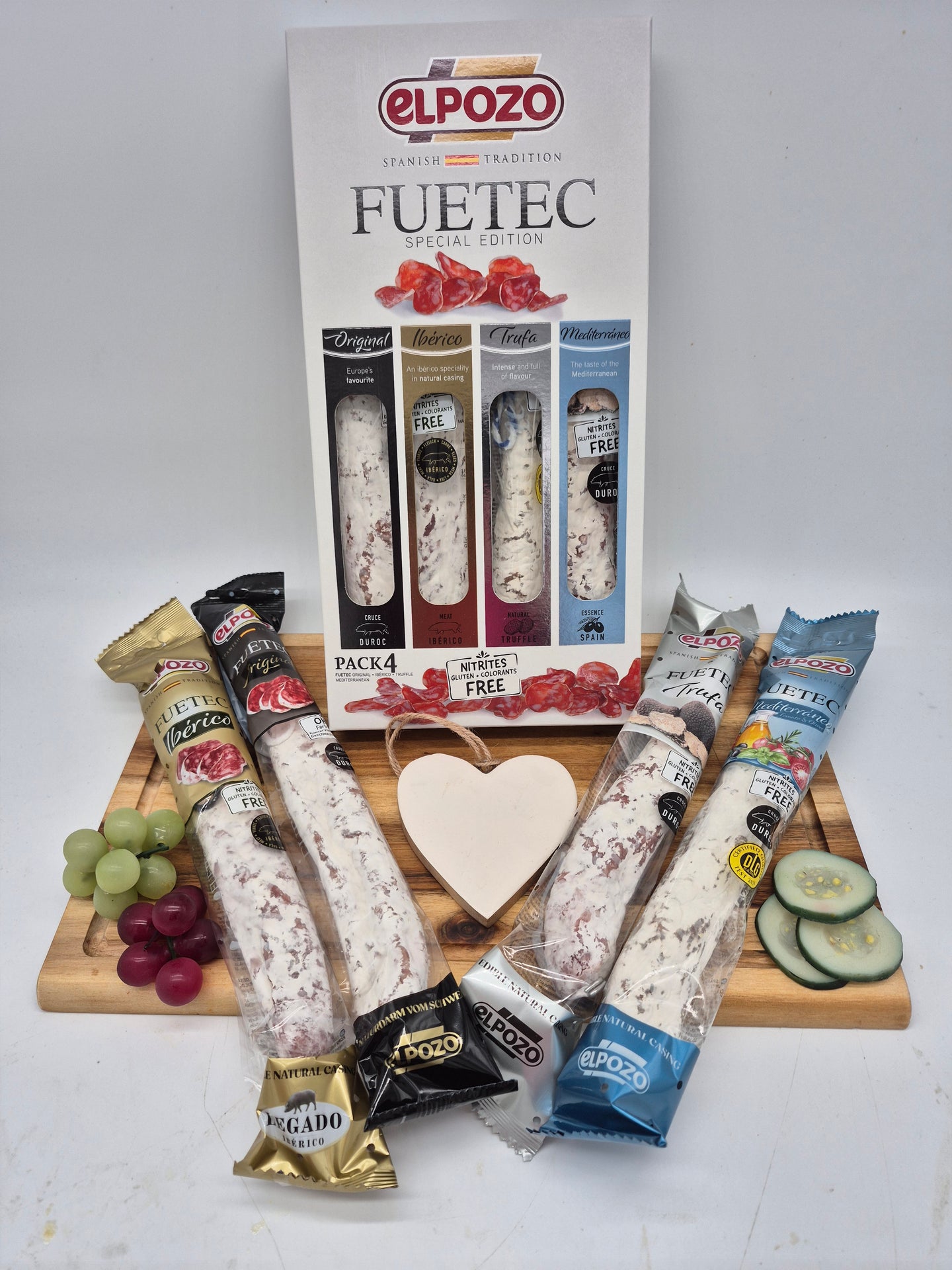 Spanisches Quartett Fuetec 600g (MHD: 24.11.2025) Ideal auch als Weihnachtspräsent, jetzt schon vorbestellen unter info@rhoeni.de