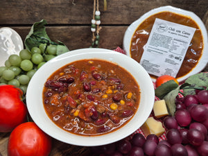 Chili con Carne mit gegartem Schweinefleisch 400g (Terrine)