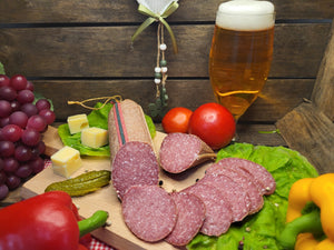 Sommersalami 1A im Leinendarm 350g (MHD: 25.10.2023)