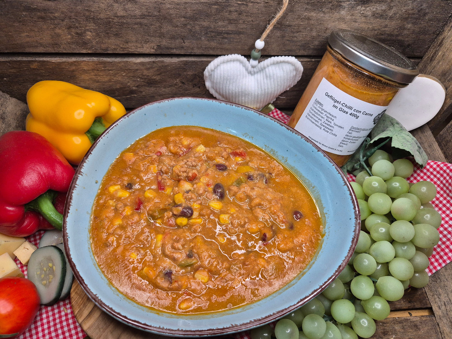Geflügel-Chili con Carne im Glas 400g (MHD: 01.11.2026)