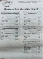 Hausmacher Wurstsortiment 750g (MHD: 09.07.2026)