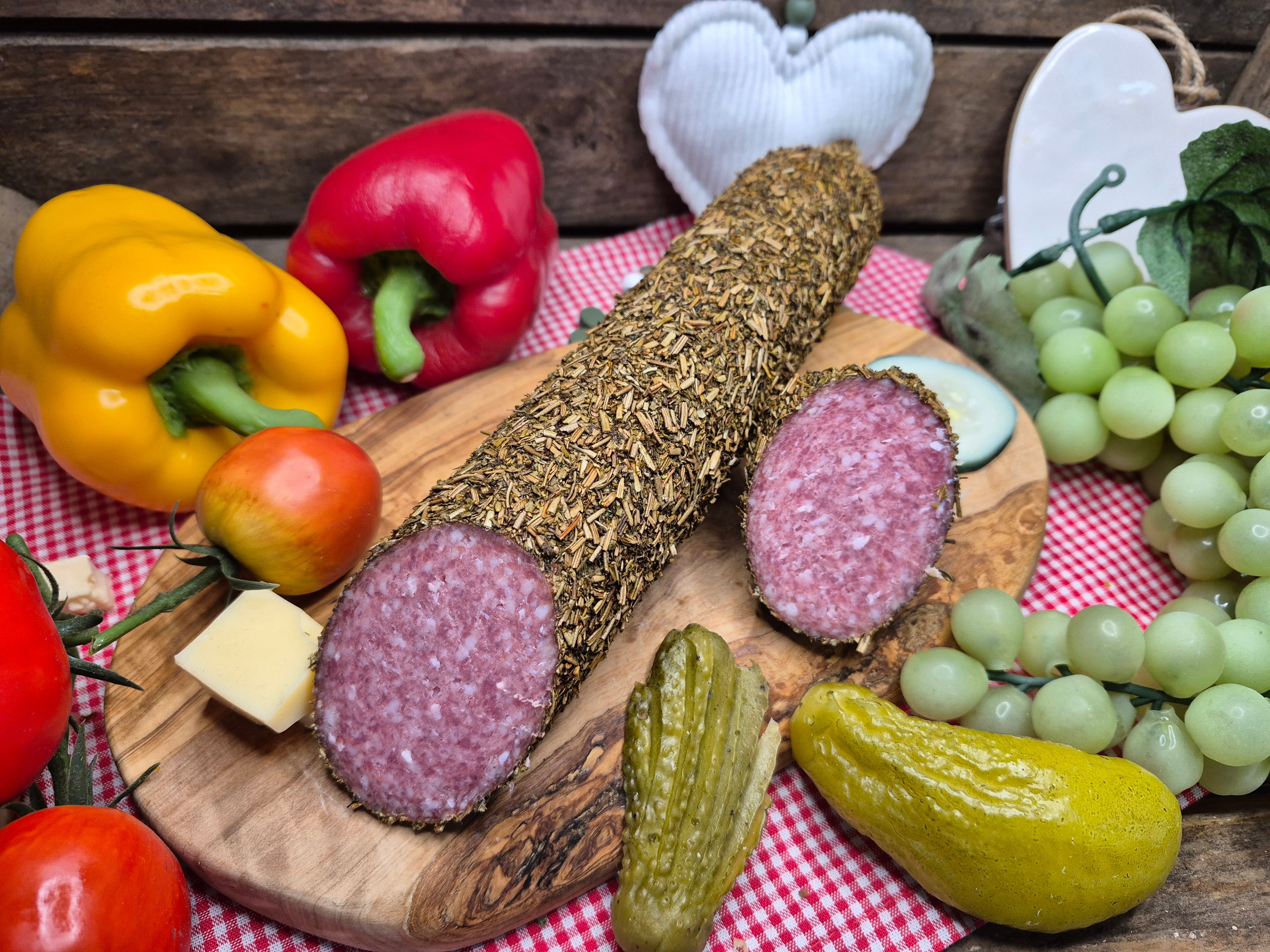 Salami mit Kräutermantel 480g (MHD: 31.07.2026)