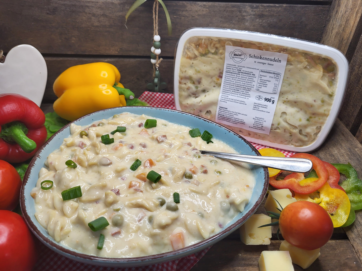 Schinkennudeln in cremiger Sauce 900g (Schale)