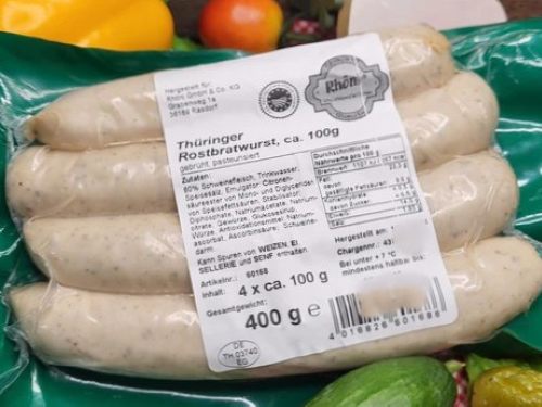 Thüringer Bratwürste in Verpackung