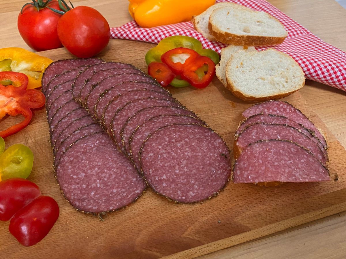 Geflügelsalami 1A "Kräuter" 100g (MHD: 01.12.2026)