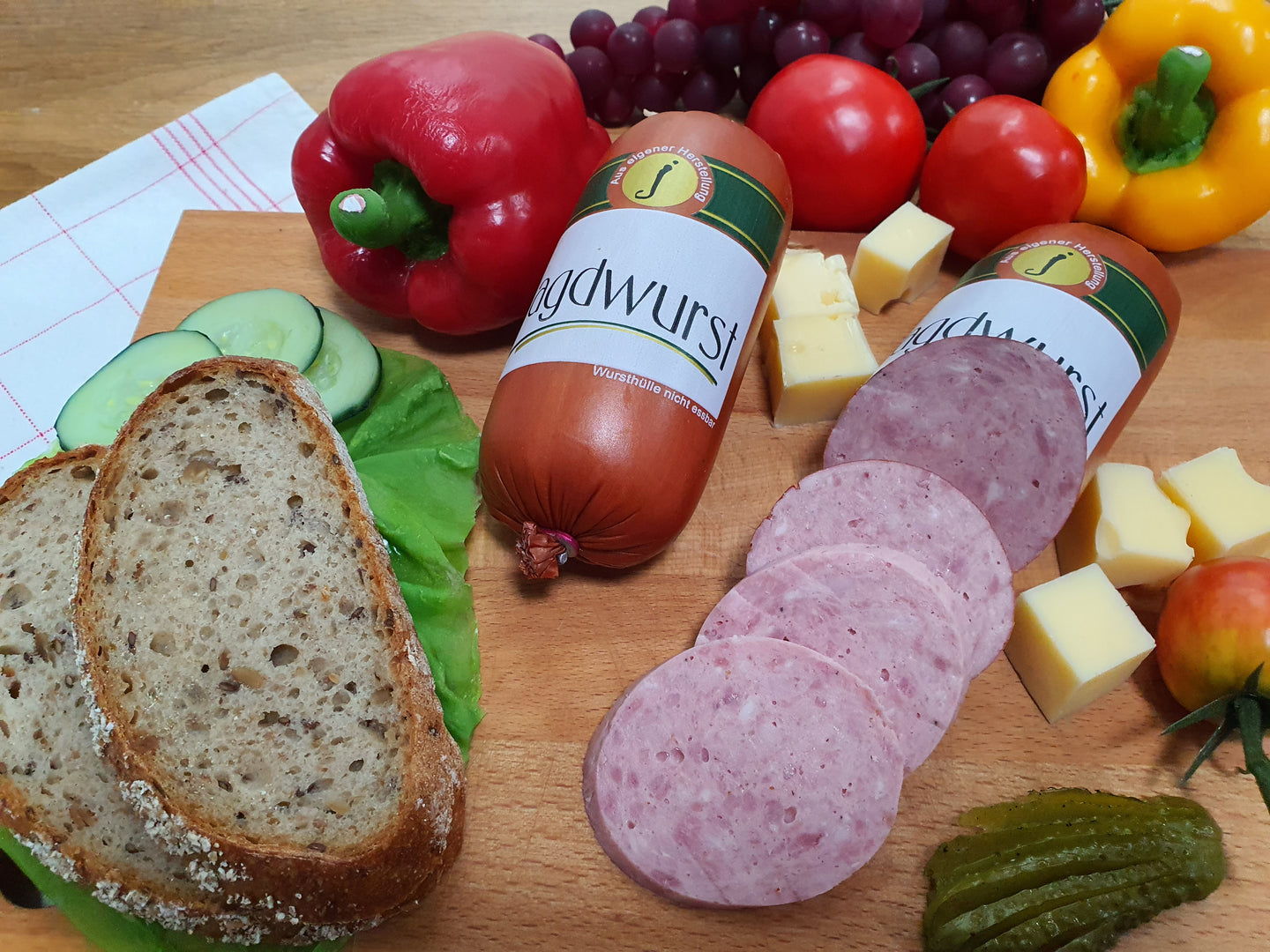 Jagdwurst 290g vom Dorfmetzger (MHD: 05.06.025)