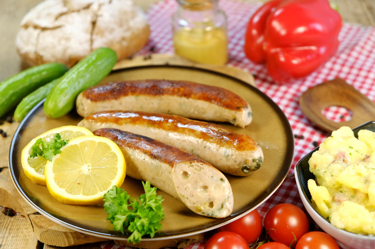 Käse-Spinat-Bratwurst 240g (MHD: 26.09.2025)
