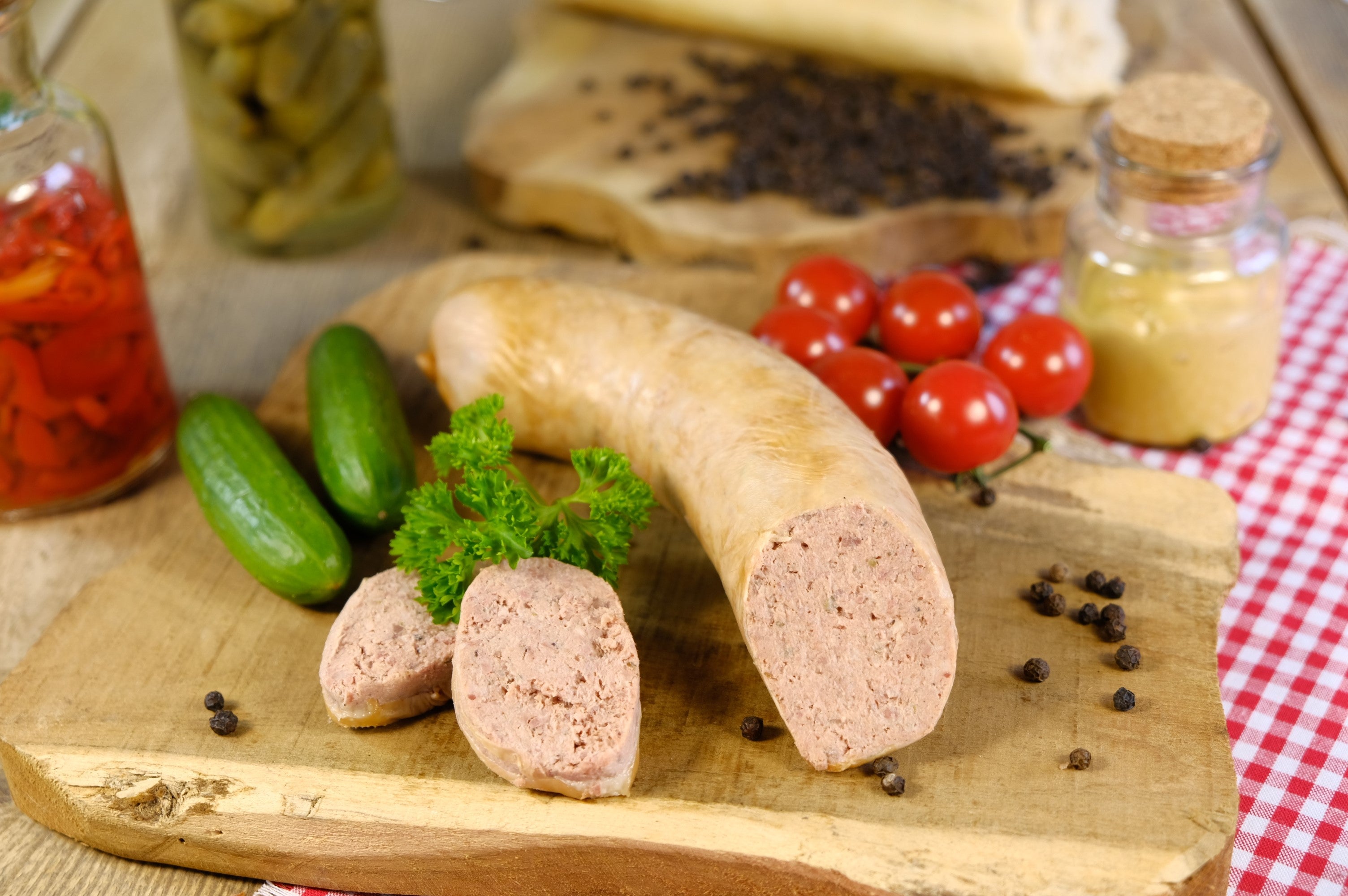 Hausmacher Leberwurst im Naturdarm 230g (MHD: 30 Tage)