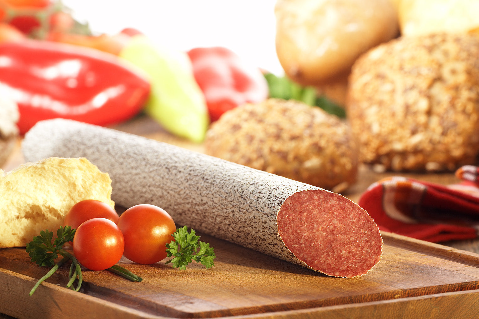Edelsalami 300g (mit Truthahnfleisch geräuchert)