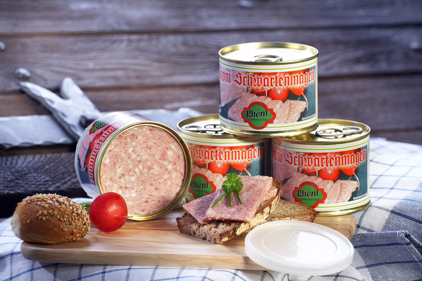 Hausmacher Schwartenmagen 200g Dose