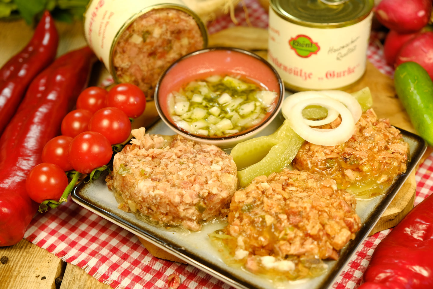 Hausmacher Schinkensülze Gurke 200g Dose